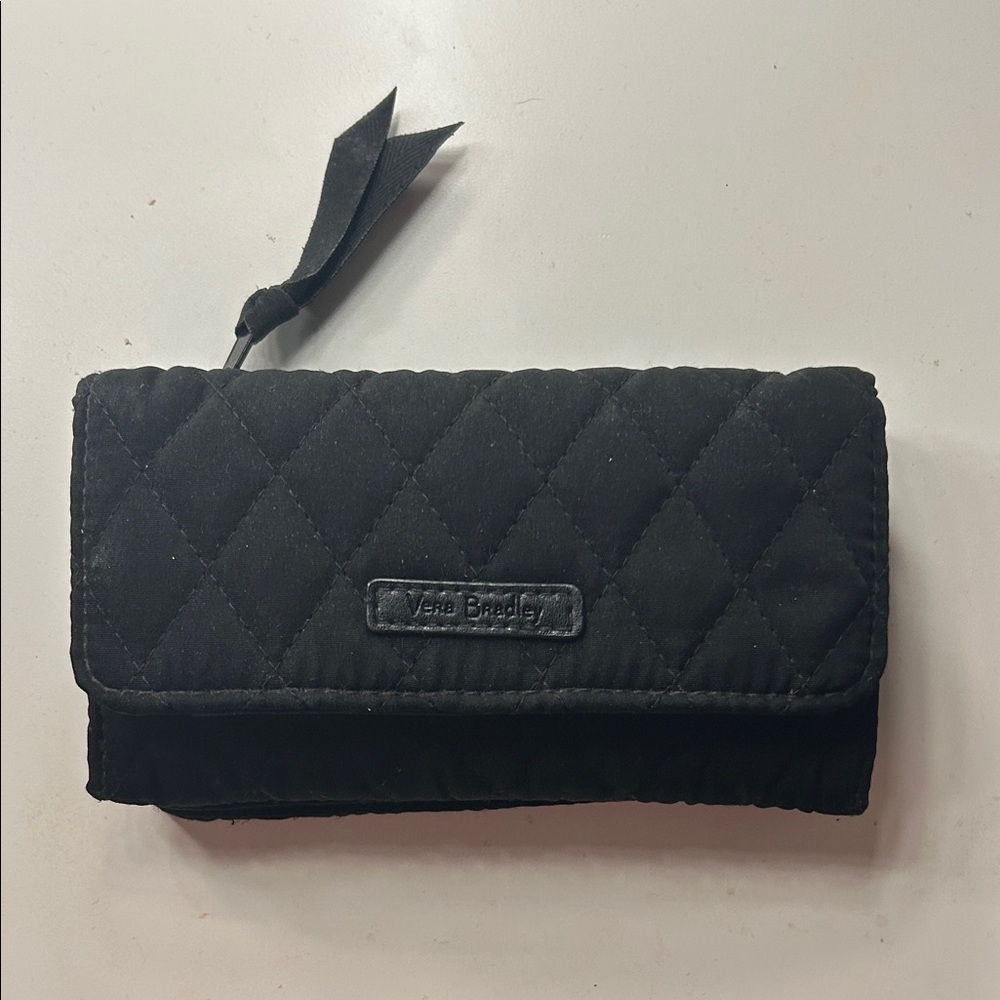 Vera Bradley Quilted Black Wallet